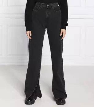 Джинсы TWINSET flare fit, черный