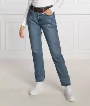 Джинсы укороченные Levi's 501 Tapered Fit, синий