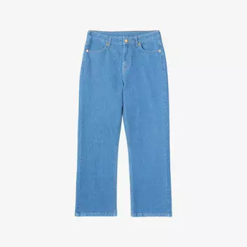 Джинсы укороченные Lk Bennett Willow с широкими штанинами, синий