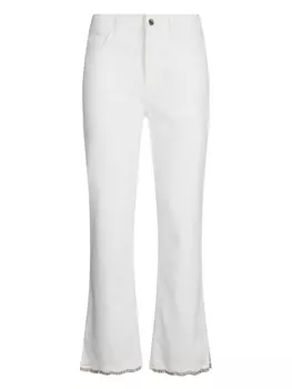 Джинсы, украшенные стразами LIU JO, белый