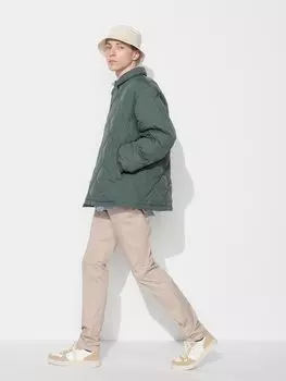 Джинсы ультра-эластичные, увеличенная длина Uniqlo, бежевый