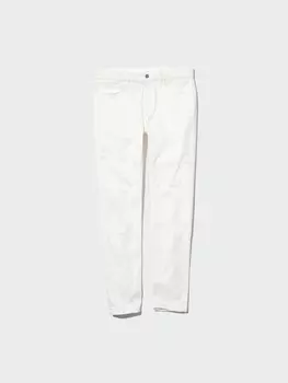 Джинсы ультра-эластичные, увеличенная длина Uniqlo, белый
