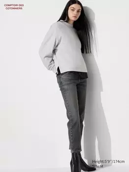 Джинсы Uniqlo, цвет 08 серый