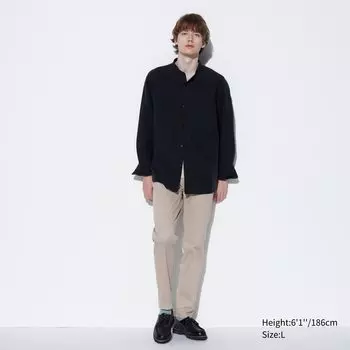 Джинсы Uniqlo мужские скинни, бежевый
