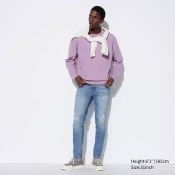 Джинсы Uniqlo мужские скинни, синий
