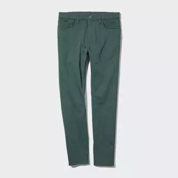 Джинсы Uniqlo мужские ультра-стрейч, оливковый