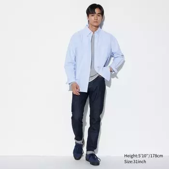 Джинсы Uniqlo мужские ультра-стрейч узкого кроя, синий