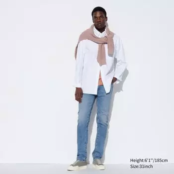 Джинсы Uniqlo мужские узкого кроя, синий