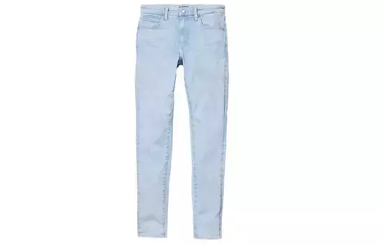 Джинсы унисекс бирюзовый Uniqlo, голубой
