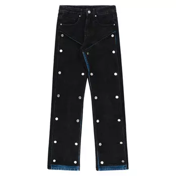 Джинсы унисекс черные Xinyinsu, черный