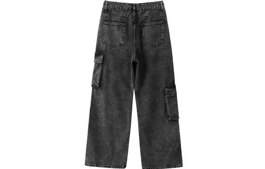 Джинсы унисекс ER, Мытый черный