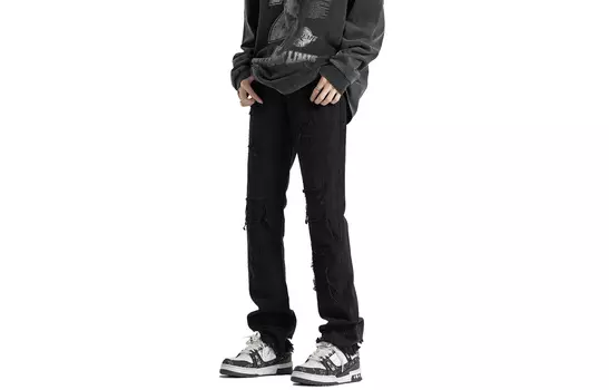 Джинсы унисекс Fondlook, Белый