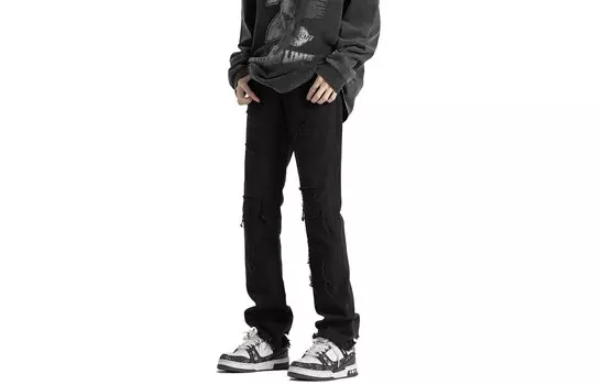 Джинсы унисекс Fondlook, Черный