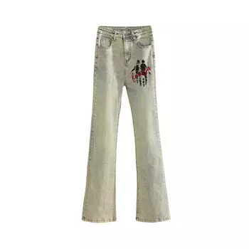 Джинсы унисекс FUERZA, Yellow Mud