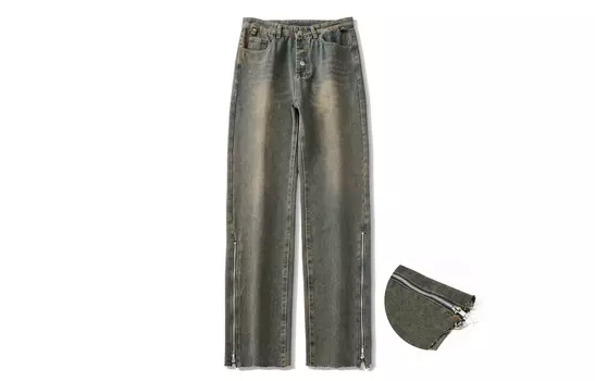 Джинсы унисекс GDRX, Yellow Mud