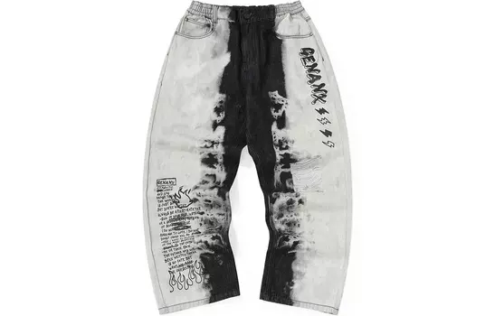 Джинсы унисекс GENANX, Черный/Серый