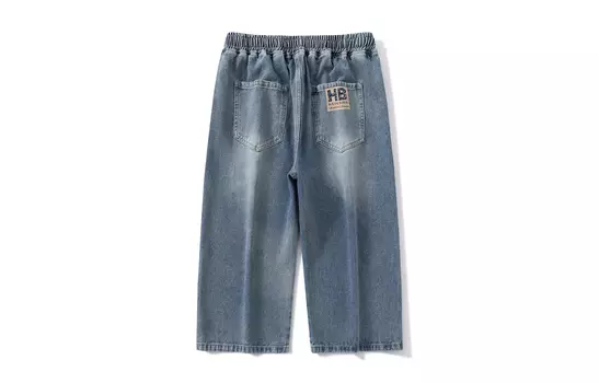 Джинсы унисекс HALEBOSS, Черный/Серый