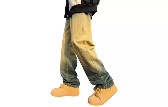 Джинсы унисекс Hemc, Синий (шнурок)