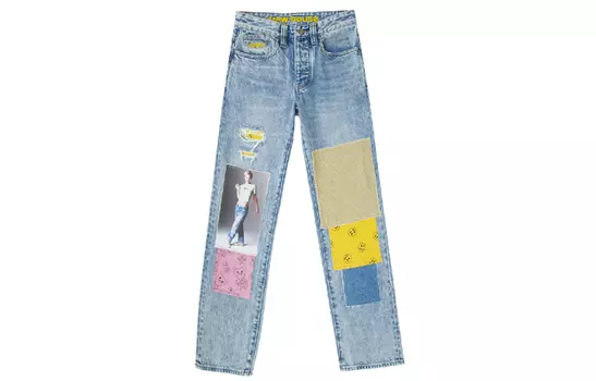 Джинсы унисекс из коллекции Smiley Vintage Washed Blue Drew House, Vintage Washed Blue