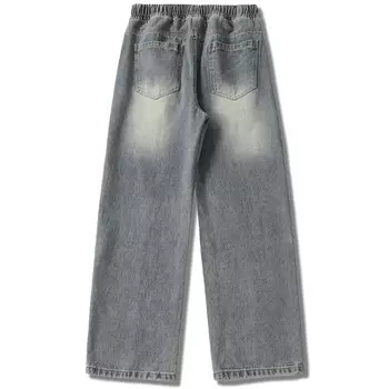 Джинсы унисекс JCUI, Черный (не рваный)