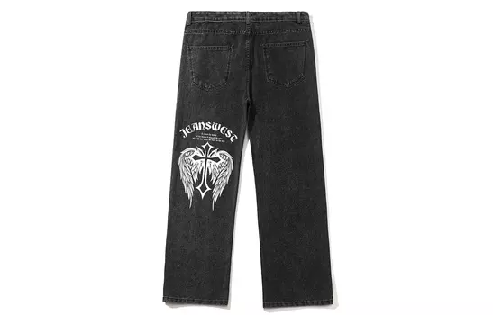 Джинсы унисекс JEANSWEST, черный/серый