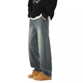 Джинсы унисекс JUNGLE PANDA, Yellow Mud