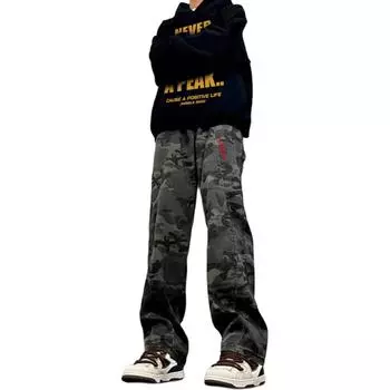 Джинсы унисекс камуфляж HUANQIU, Camouflage