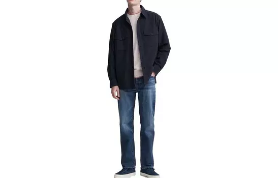 Джинсы унисекс королевский синий Uniqlo, синий