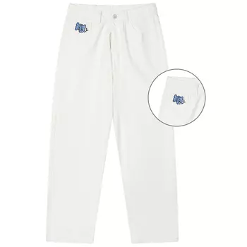 Джинсы унисекс MIND ERROR, Белый