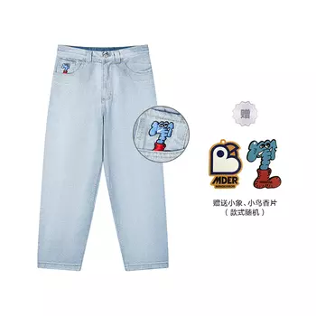 Джинсы унисекс MIND ERROR, Черный