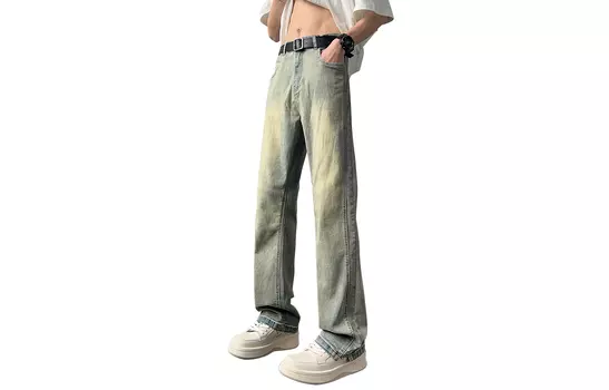 Джинсы унисекс MONTVOO, Желтая глина (бархатная)