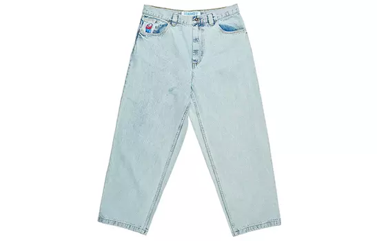 Джинсы унисекс POLAR SKATE CO, вымытый черный