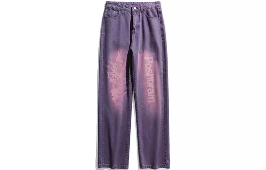 Джинсы унисекс Poshbrain, Фиолетовый