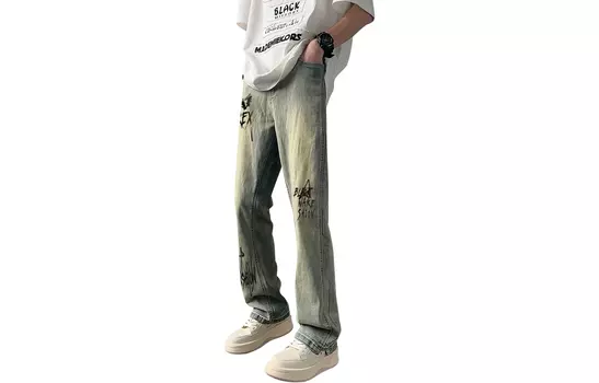 Джинсы унисекс REXSHION, Светло-синий