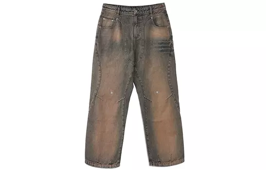 Джинсы унисекс ROARINGWILD, мытый желтый