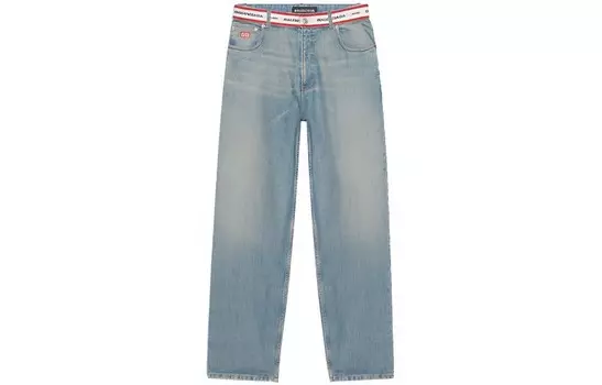 Джинсы унисекс синие Balenciaga, синий