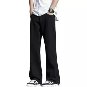 Джинсы унисекс Sunsetmonent, Кремово-белый (типа расклешенного ятагана)