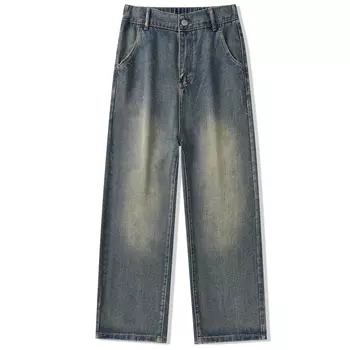 Джинсы унисекс TEN MIRO, Yellow Mud