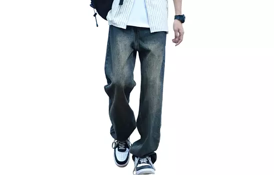 Джинсы унисекс Warrior Huichao Riding The Wind Collection, бирюзовый