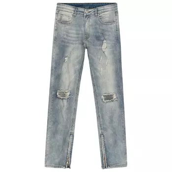 Джинсы унисекс Xinyinsu, цвет Blue Straight-leg Version