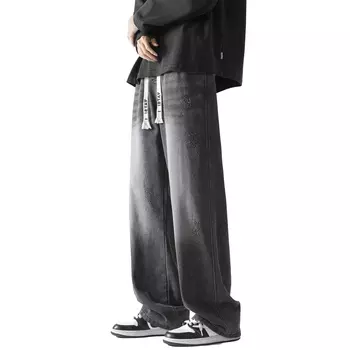 Джинсы унисекс YATSI, черный/серый