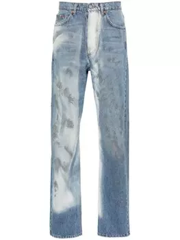 Джинсы Unregular Officina с эффектом потертости Magliano, синий