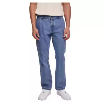 Джинсы Urban Classics Straight Leg Cargo, синий