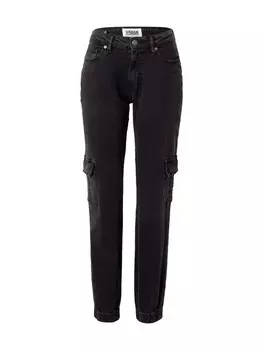 Джинсы Urban Classics Tapered Cargo Jeans, черный деним