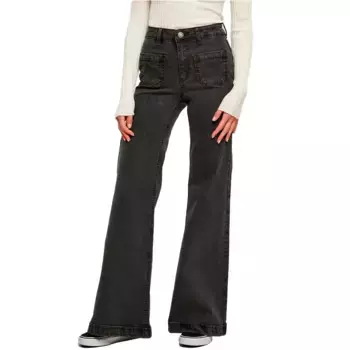 Джинсы Urban Classics Vintage Flared, черный