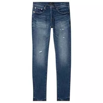 Джинсы узкие Purple Brand One Year Worn, синий