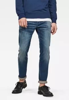 Джинсы узкого кроя 3301 SLIM G-Star, рабочий деним joane стрейч, синий, выцветший