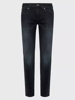 Джинсы узкого кроя 7 For All Mankind, черный