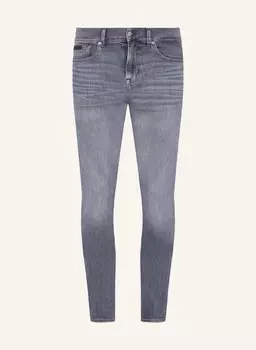 Джинсы узкого кроя 7 For All Mankind, серый