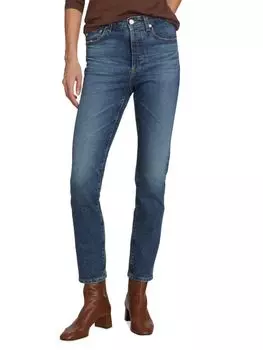 Джинсы узкого кроя Alexis с высокой посадкой Ag Jeans, цвет Color